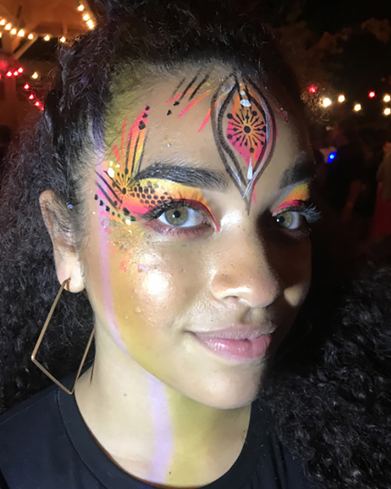 Teen Face Paint by Bedazzled Body Art in SF Bay Area